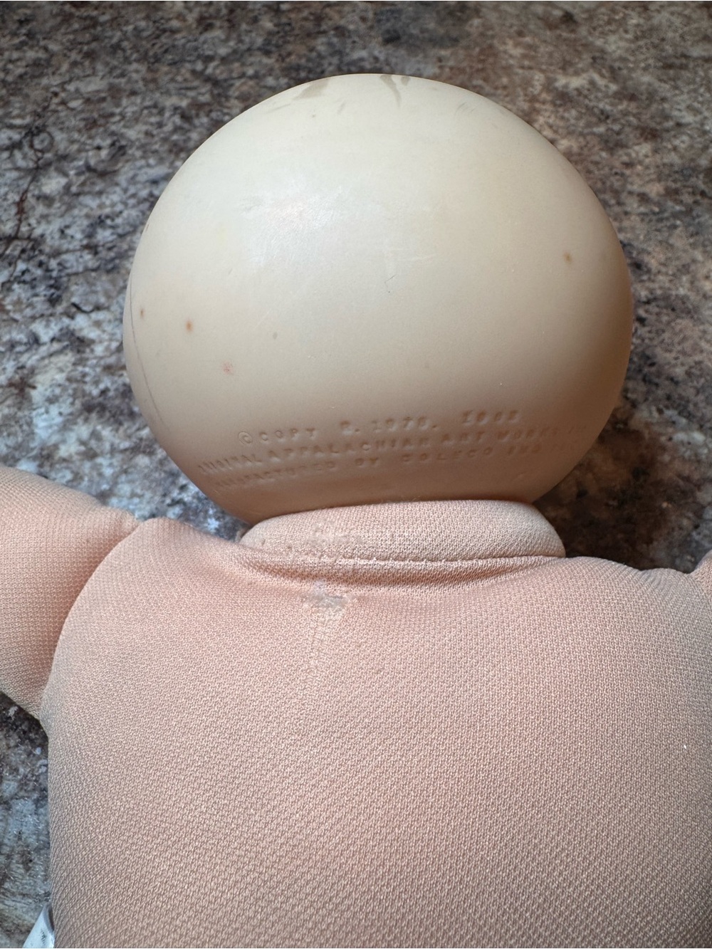 1980s Coleco Cabbage Patch Kids Brown Eyed Preemie doll featuring a bald head - Picture 7 of 16